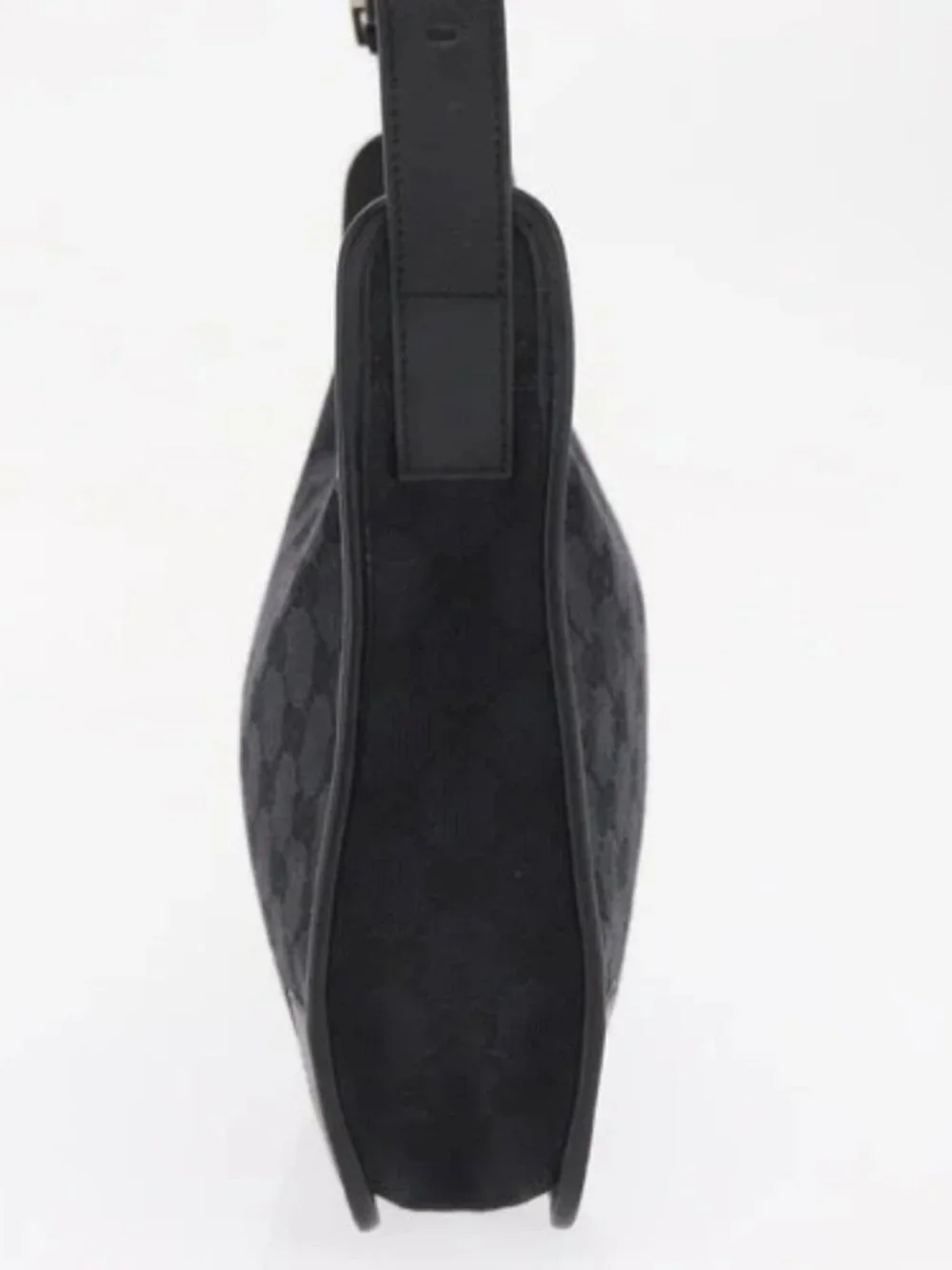 GUCCI GG Canvas Shoulder Bag Black Silver 001 - Picture 4 of 16